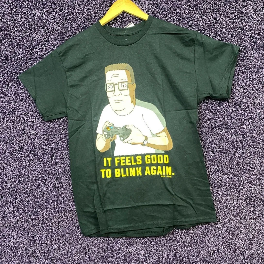 Hank Hill Gamin Addict Mike Judge King of the Hill T-Shirt M  - Image 3