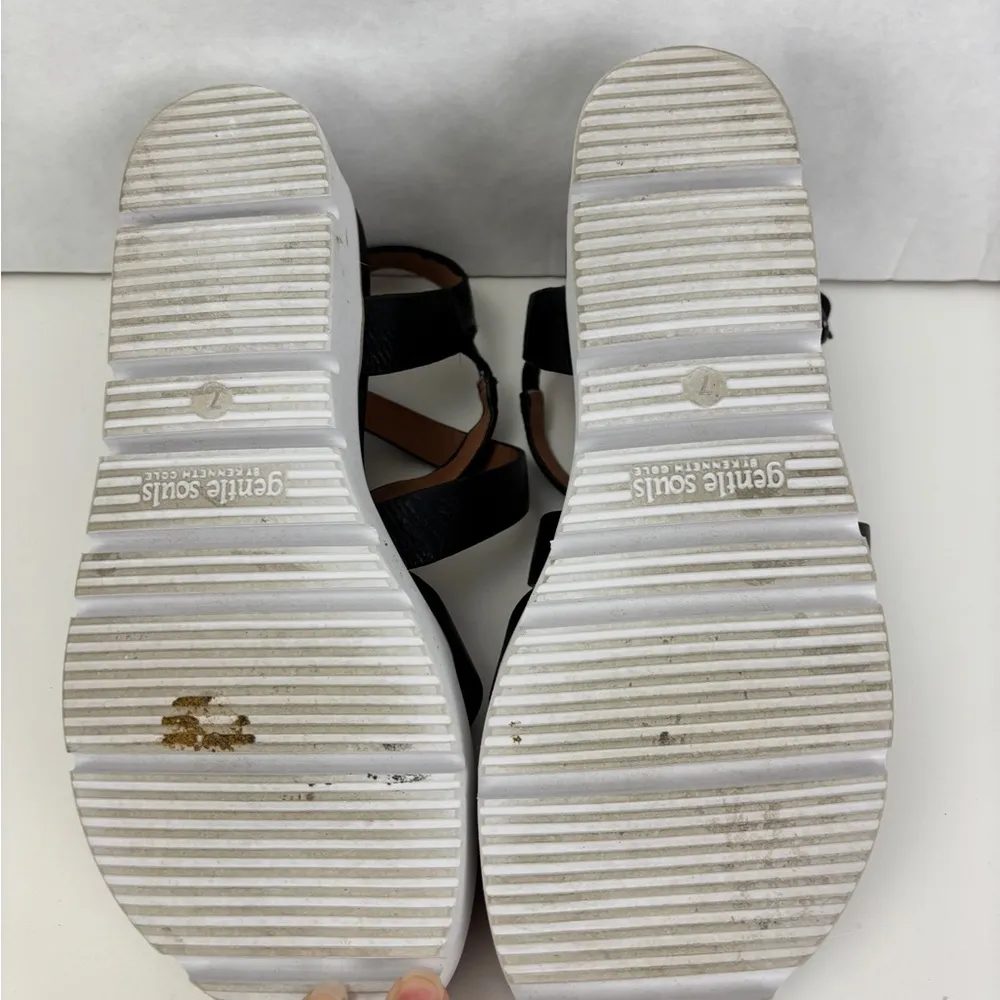 Black Strappy Sandals gentle Souls by Kenneth Cole size 7 women - Image 6