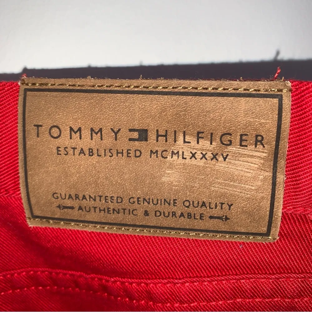 Vintage Tommy Hilfiger Red Pants - Image 5