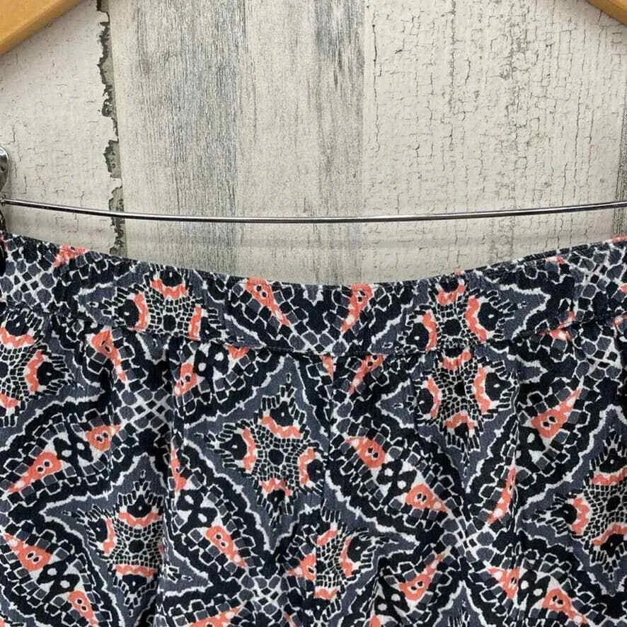 Abercrombie & Fitch Shorts Womens Small Black Pink Viscose Elastic Waist Lined - Image 5