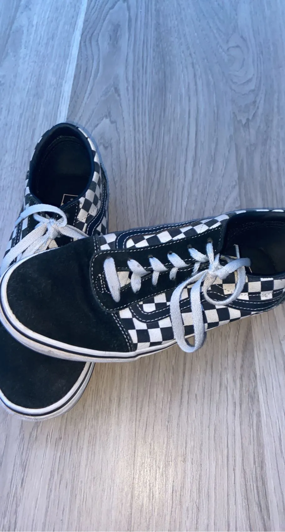Vans Black Checkerboard Slip On - Image 2