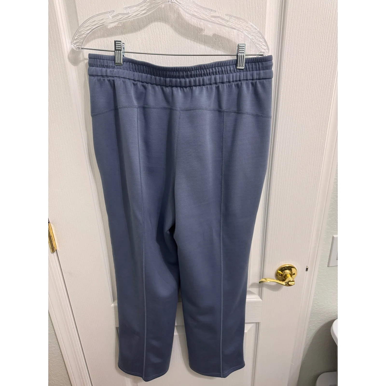 Women's Athletic Pullover Sweatshirt & Jogger Pants Set Blue Size L - Image 8