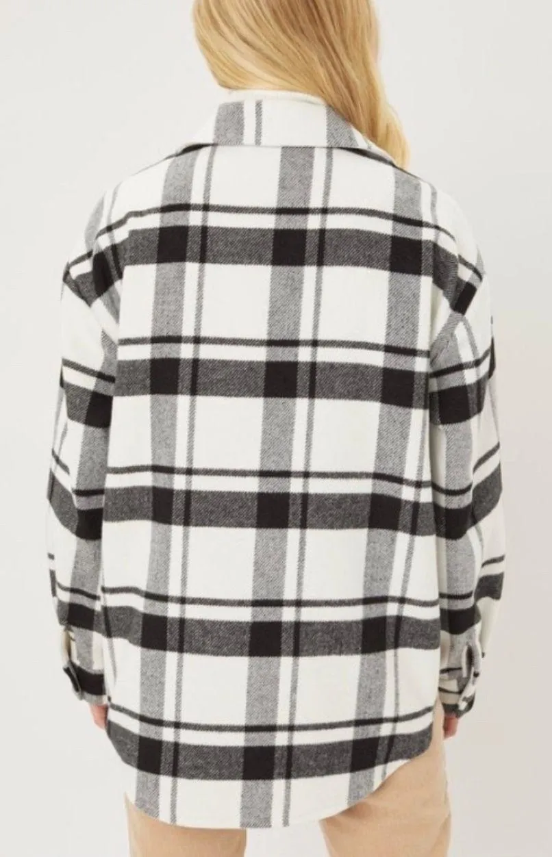 Love Tree Buffalo Plaid Shacket  - Image 3