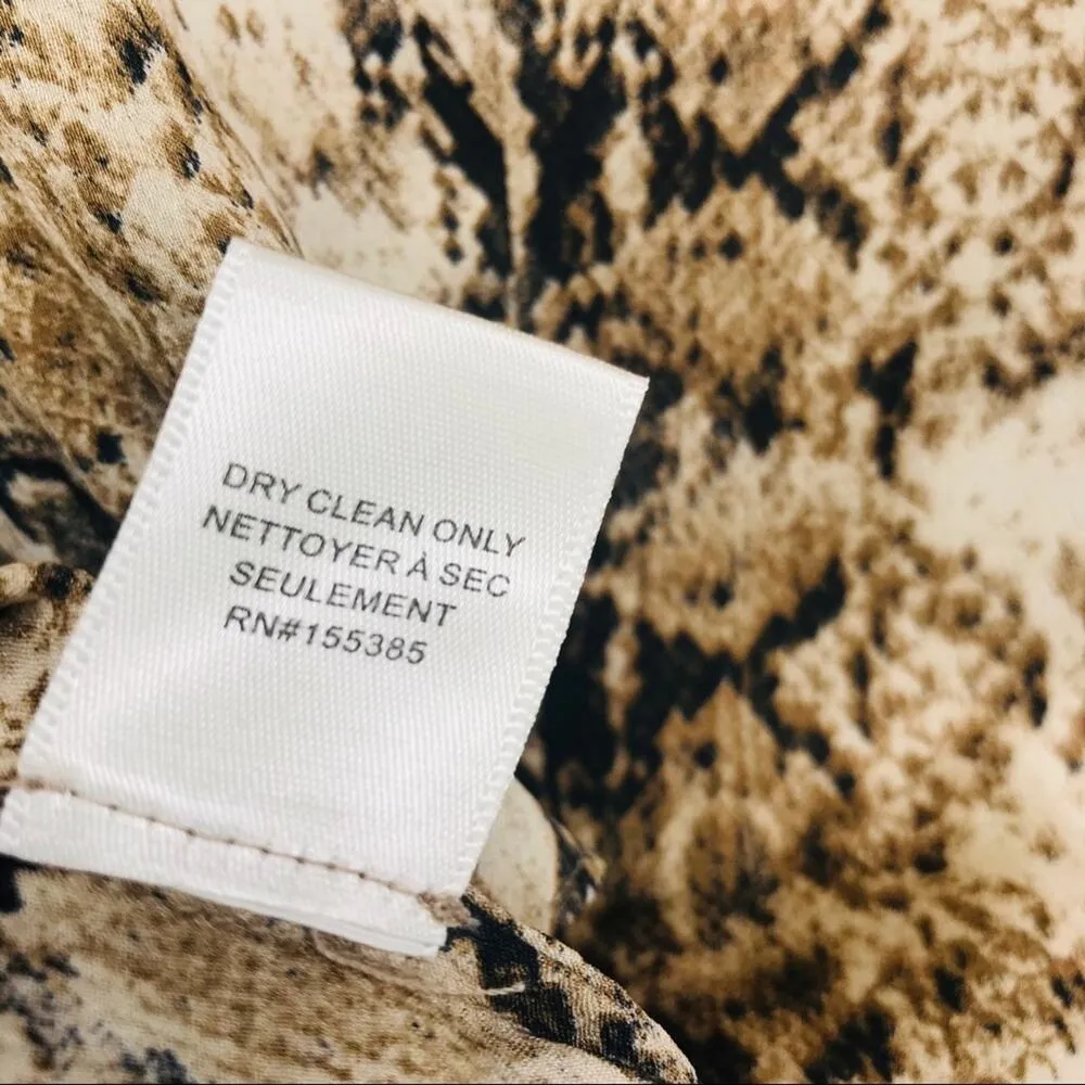NEW Ronny Kobo Women Animal Print Tan & Brown Isolde Blouse Top Sz Md NWT Size M - Image 8