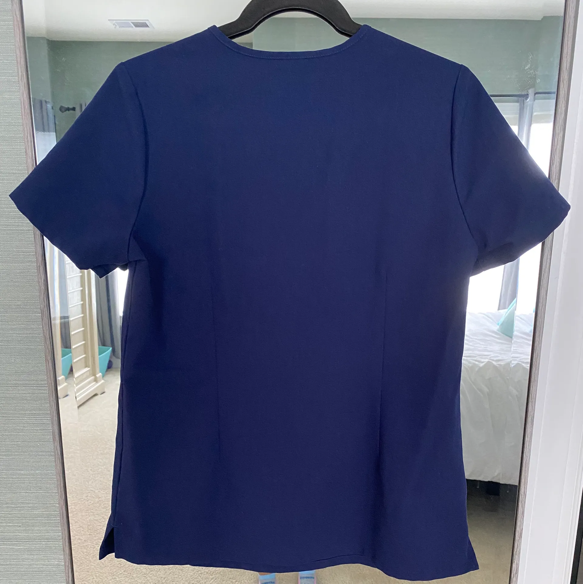 FIGS Navy Blue Scrub Top - Image 3