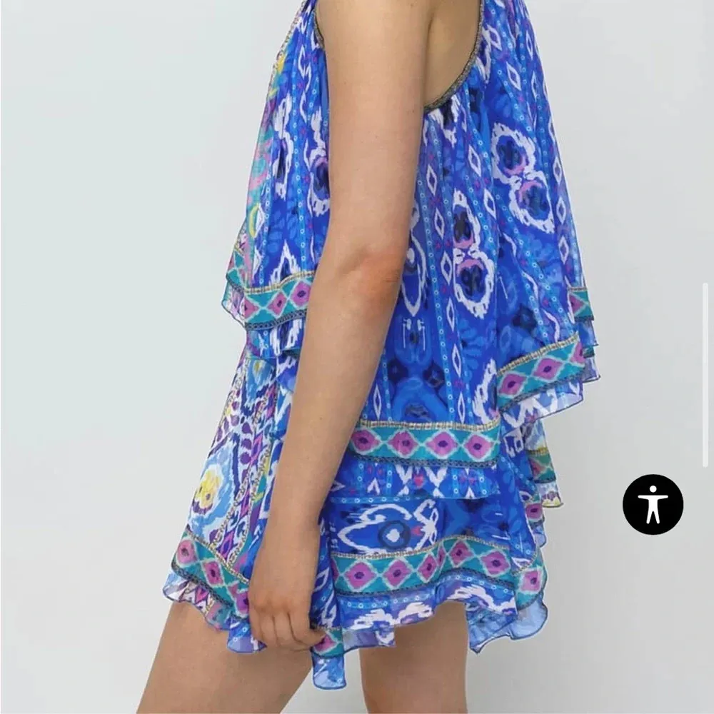 Zara Printed Asymmetric Short Skirt - Image 4