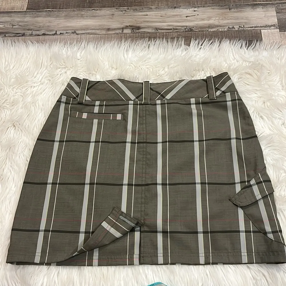 Smartwool merino wool stretch plaid mini skirt 8 - Image 7