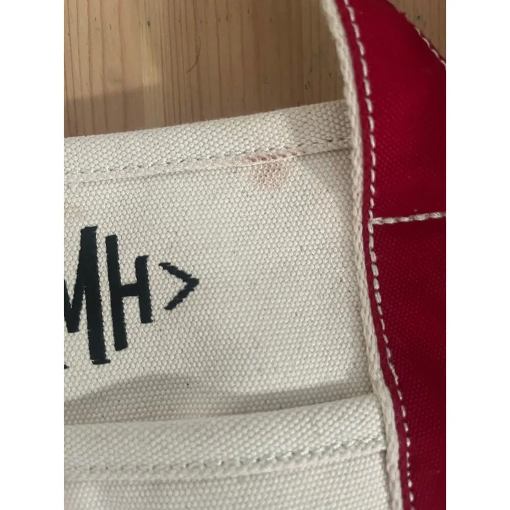 Lands End canvas tote red - Image 8