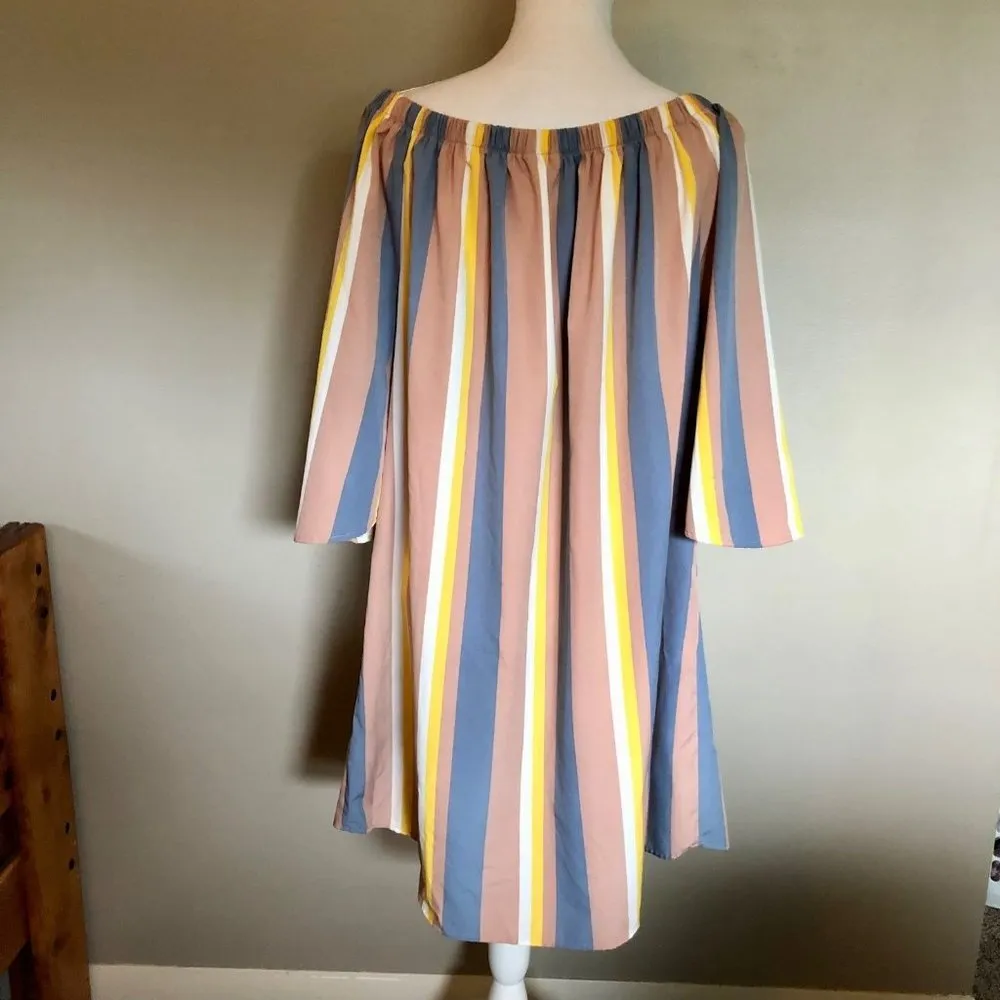 Hint of Blush Striped Blouse Womens 1X Used - Image 4