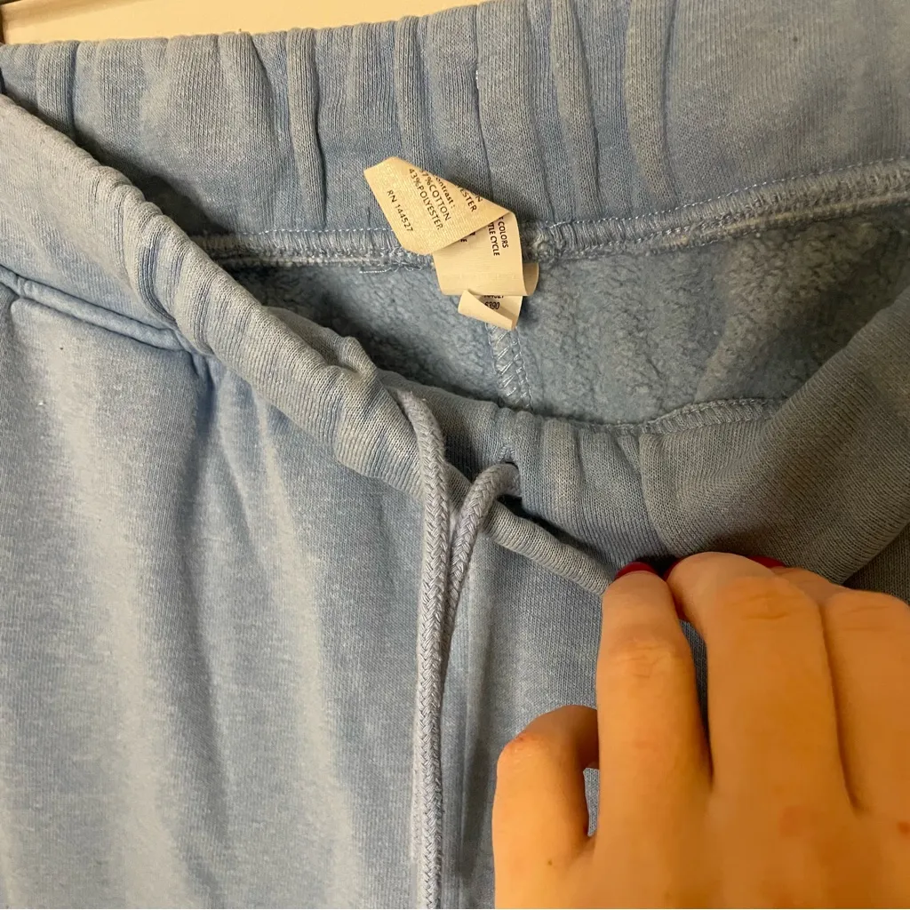 Yogalicious Fleece Lined Joggers, Blue, Size S, EUC - Image 2