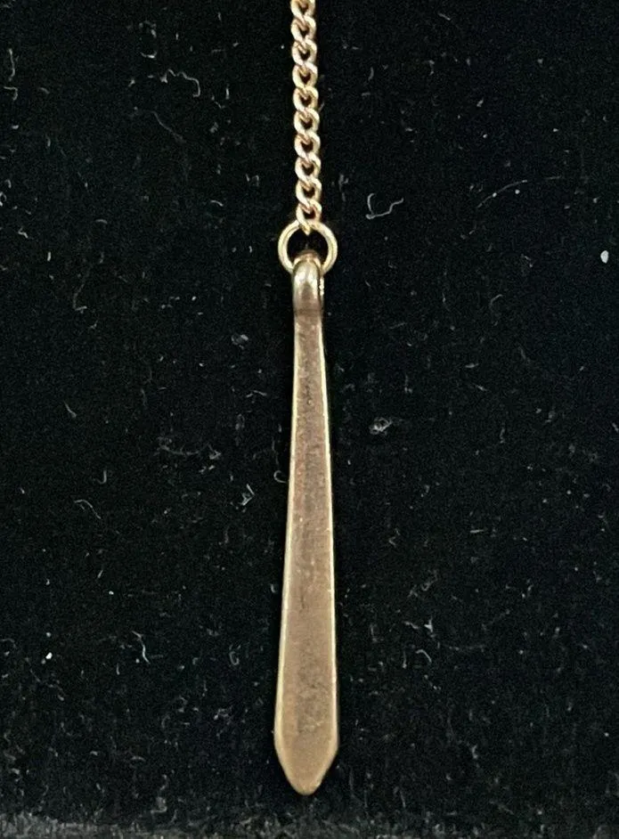 Gold tone triple strand rhinestone stone accent lariat necklace - Image 8