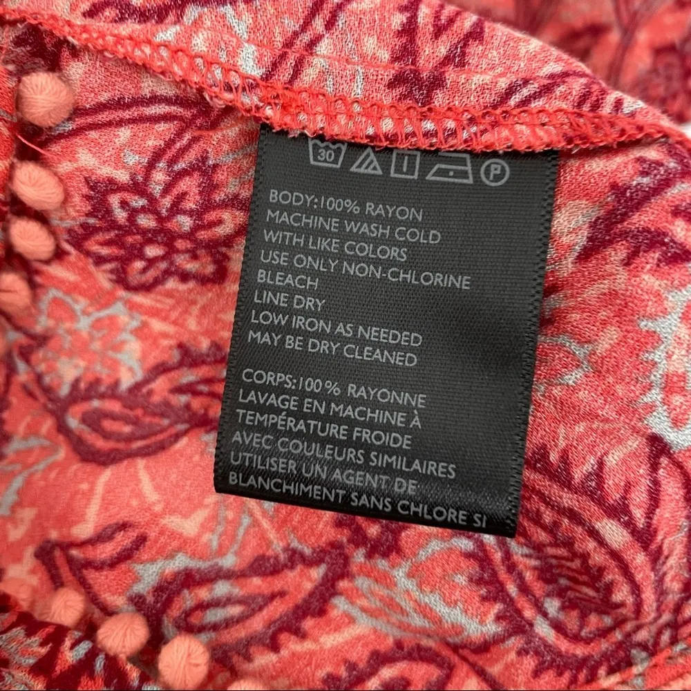 Ecote Urban Outfitters Swing Tank Coral Pom Pom Fringe - Image 4