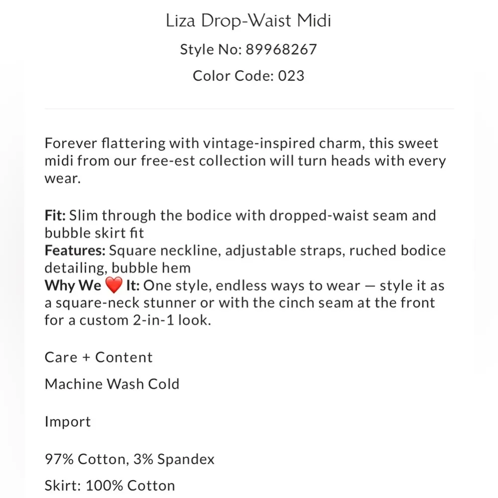 Free People Liza Drop Waist Midi Dress in Tuscany - Image 6