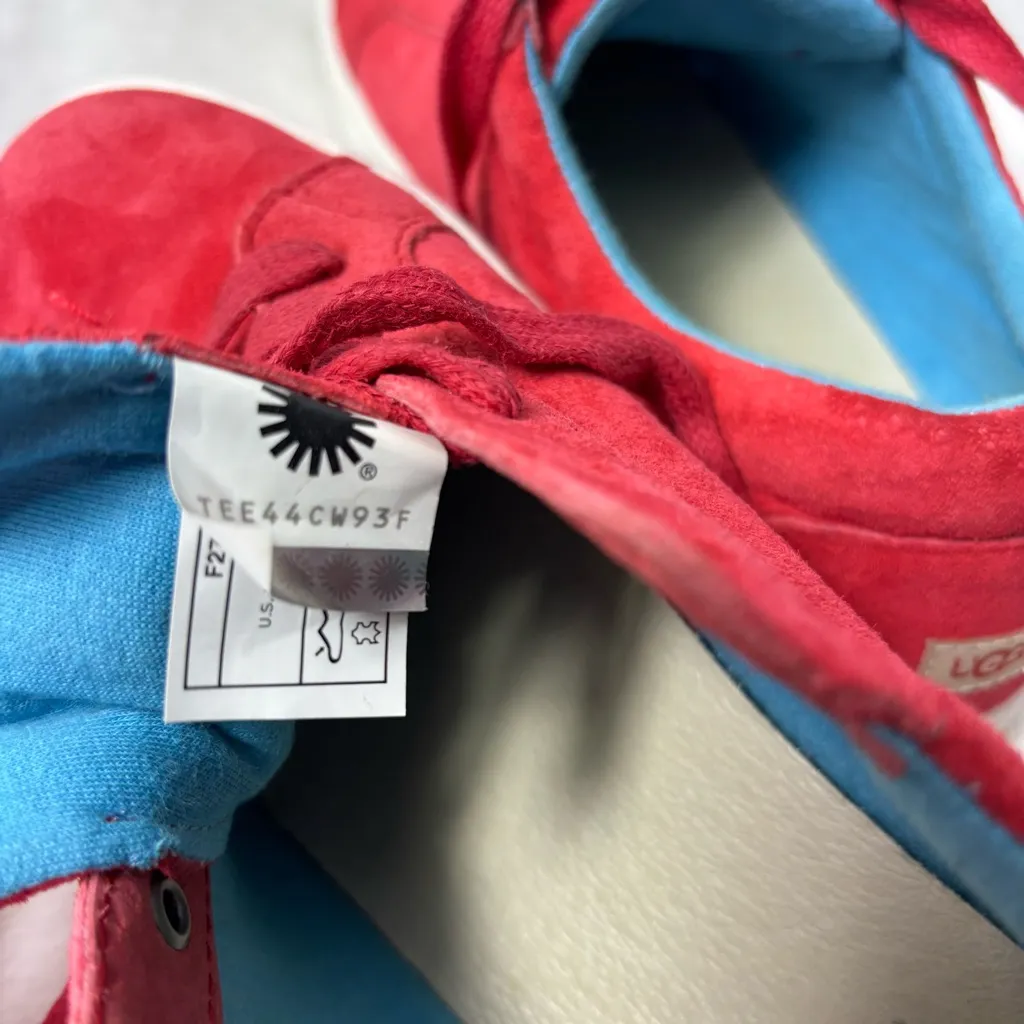 UGG Karine Tango Red (TNGO) Suede Wool‎ Women Sneaker 1015044 Size 9 - Image 14