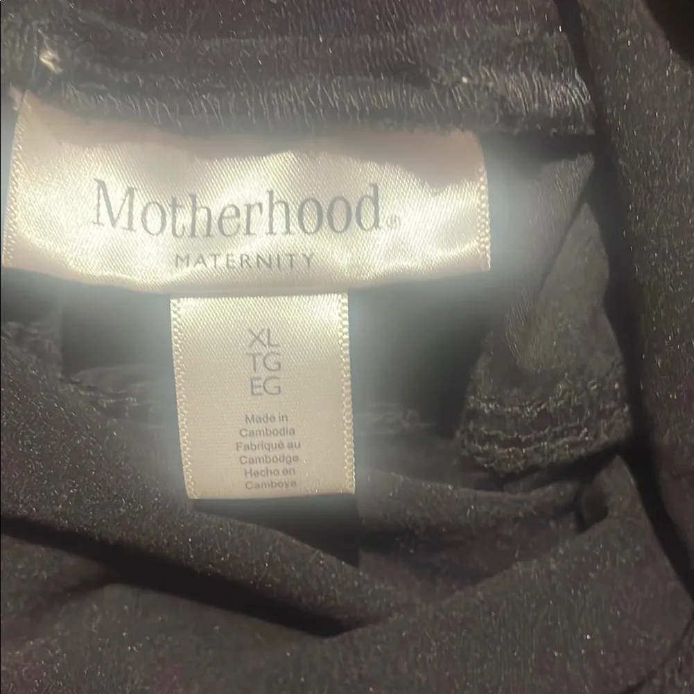 Motherhood Maternity Black High Waist Shorts Relaxed Fit Size undefined - Image 2