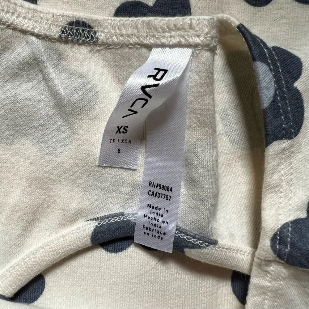 RVCA gogo mini dress white and blue 70s style size XS - Image 7