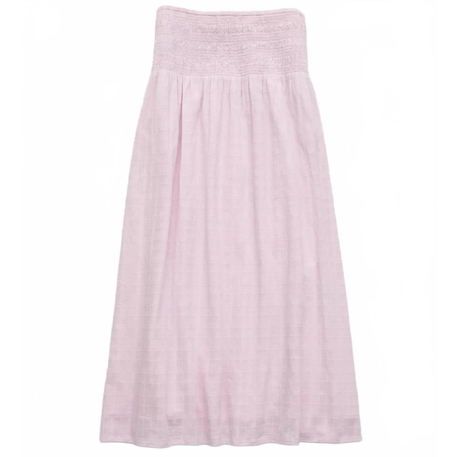 AE High-Waisted Smocked Maxi Skirt American Eagle Pastel Orchid NWT XL - Image 6