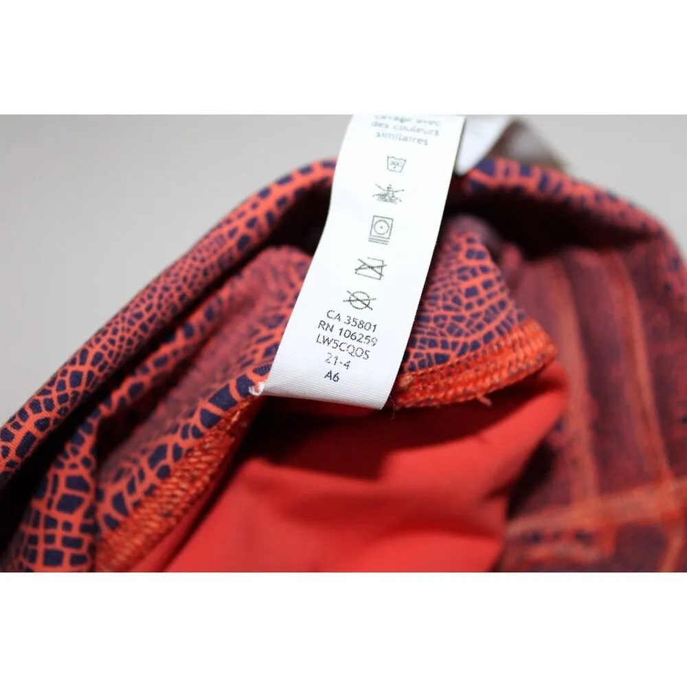 Womens Lululemon Wunder Train High-Rise Tight Leggings Orange Navy Blue Size 2 - Image 8