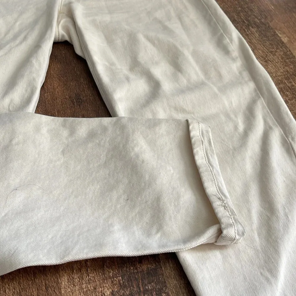 J. Jill Denim High Rise Straight Leg White Jeans - Image 5