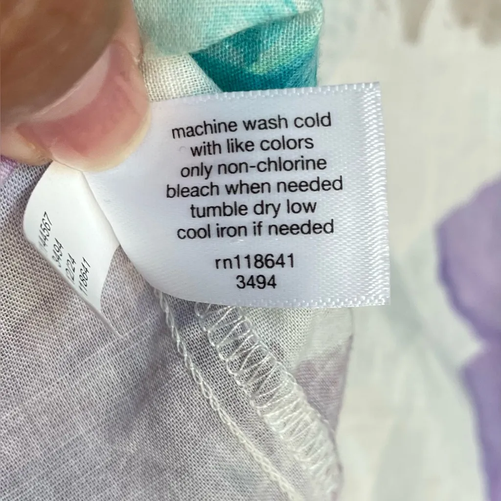 Lane Bryant Bracelet-Sleeve Multicolor Floral Blouse size 14/16 NEW - Image 7