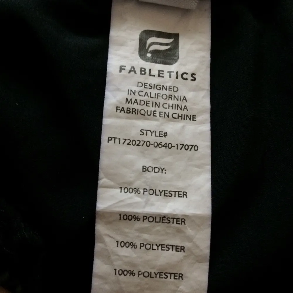 Fabletics  Shea Pant in Black/Paradise Print Size XXL - Image 5