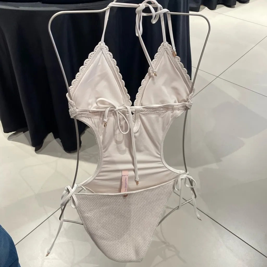 Crochet One-Piece Swimsuit - Image 2