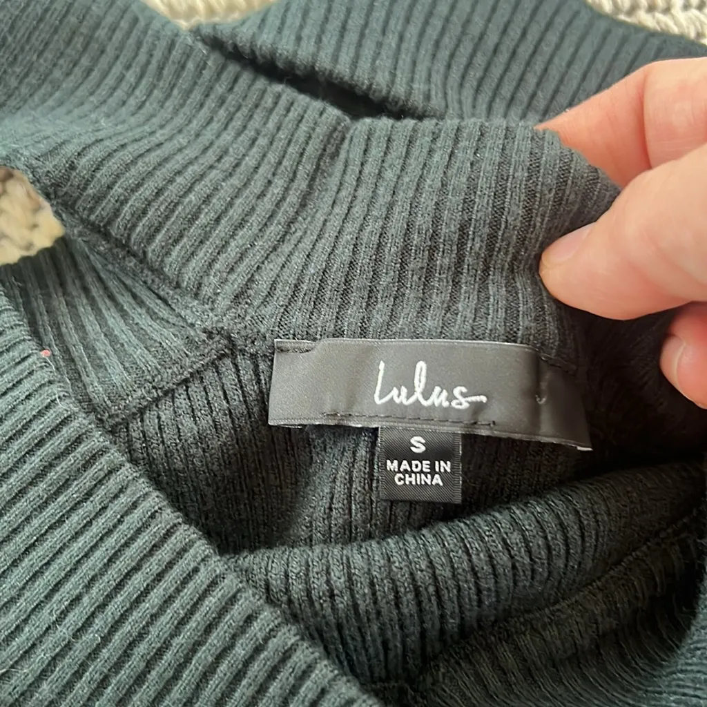 LULUS Off-Shoulder Ribbed Sweater - Image 2