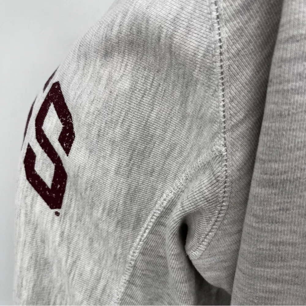 Champion UMASS‎ Reverse Weave Crew Neck Heavyweight Sweatshirt Large Gray Cotton - Image 12