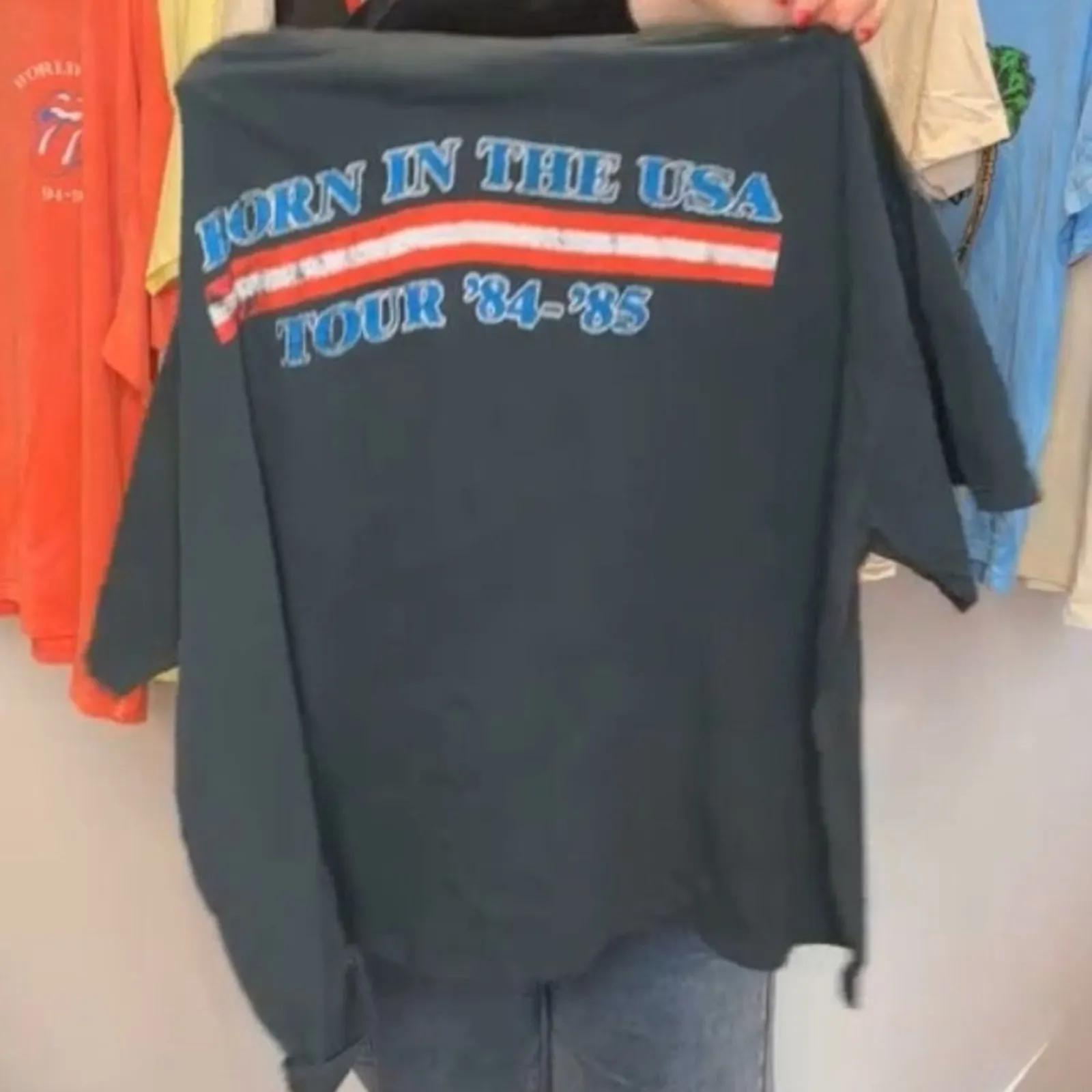 DAYDREAMER Bruce Springsteen Born in USA Tour One Size Tee, New w/o Tag MSRP $98 - Image 10