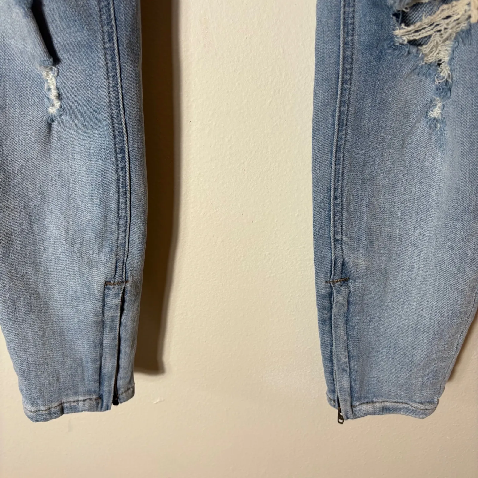 Pistola‎ JFK Distressed Skinny Jeans Light Wash Size 27 - Image 3