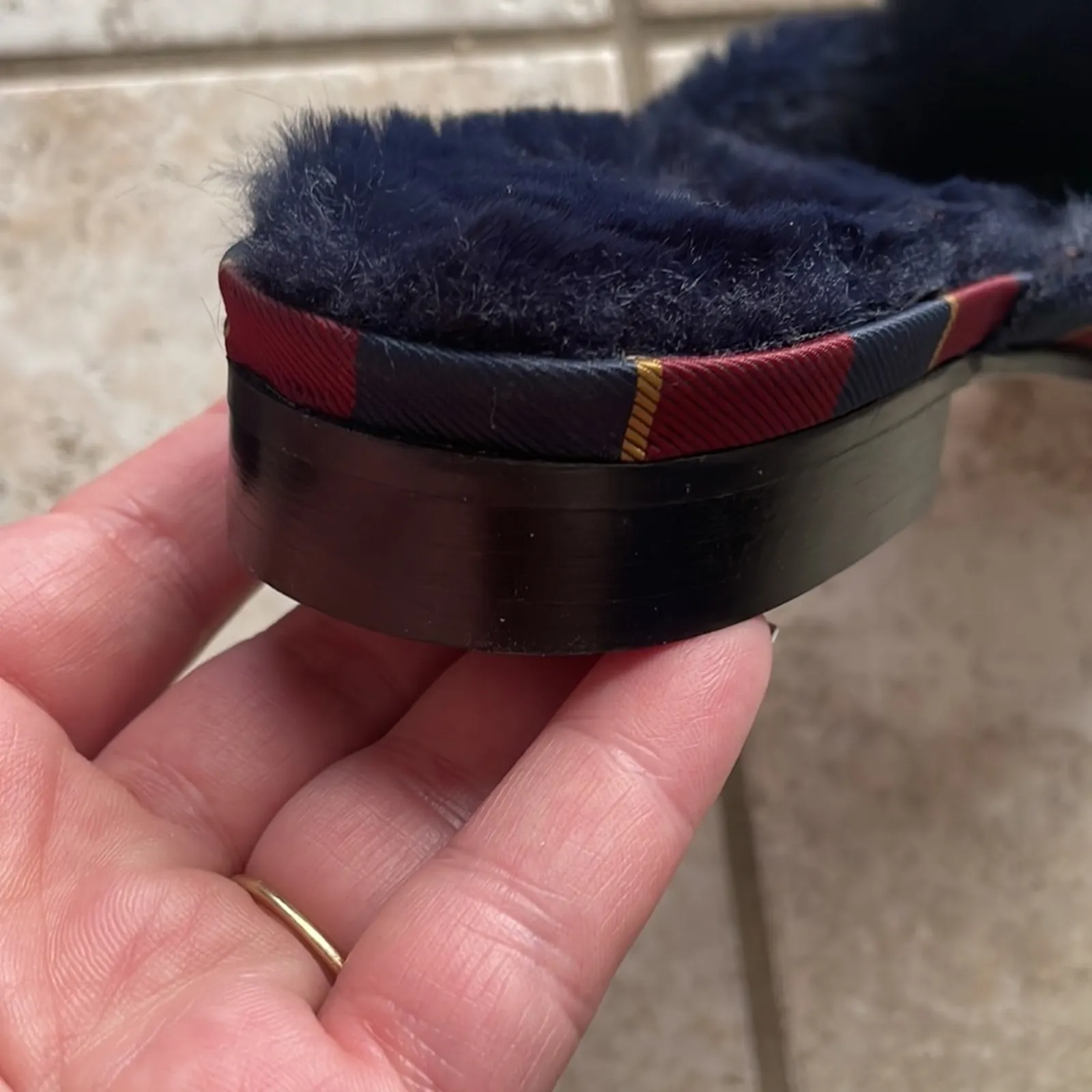 J. Crew Shoes Faux Fur Academy Penny Loafer Mule In Stripe - Image 13