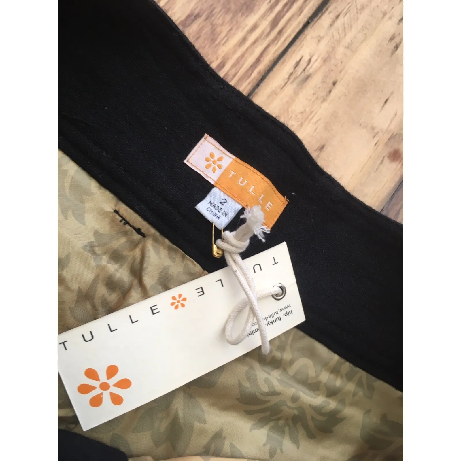 #2 NWT! Women's Sz: 2 Black Wool Blend Knicker Bockers by Tulle - Image 7