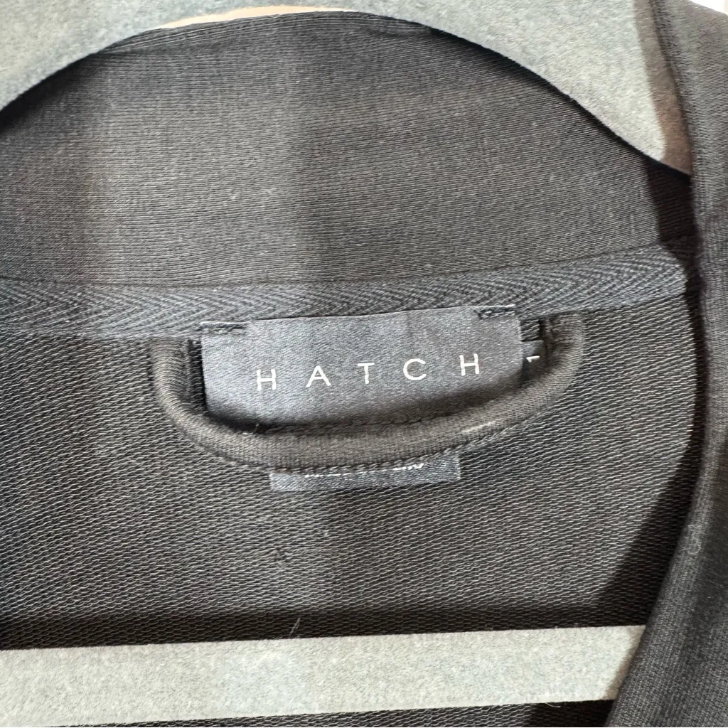 Hatch maternity nurse to errands jumpsuit black 1 small short sleeve Size undefined - Image 3