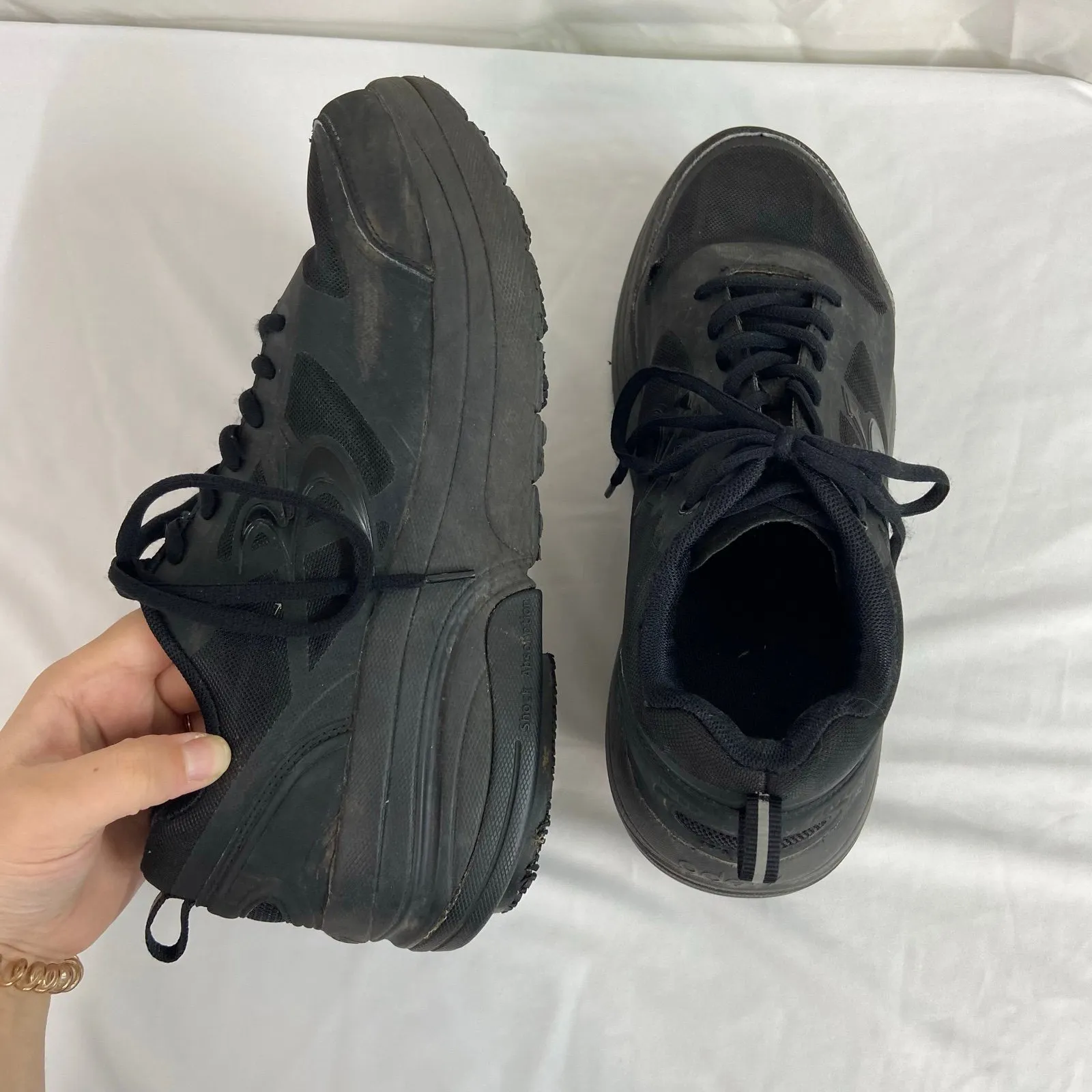 Gdefy women's gravity defyer mighty walk black lace up athletic sneakers shoes Size 10.5 - Image 4