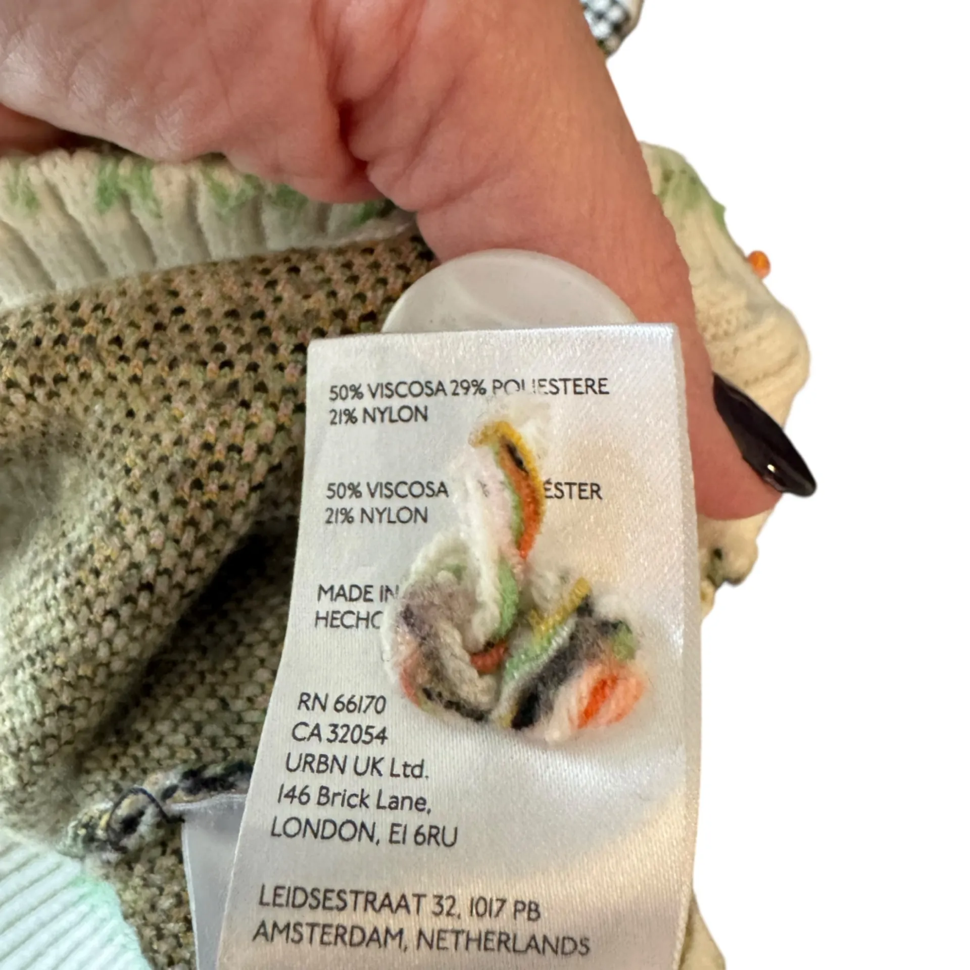 Maeve x Anthropologie - The Sutton Compact Cardigan Houndstooth Sz M - Image 8