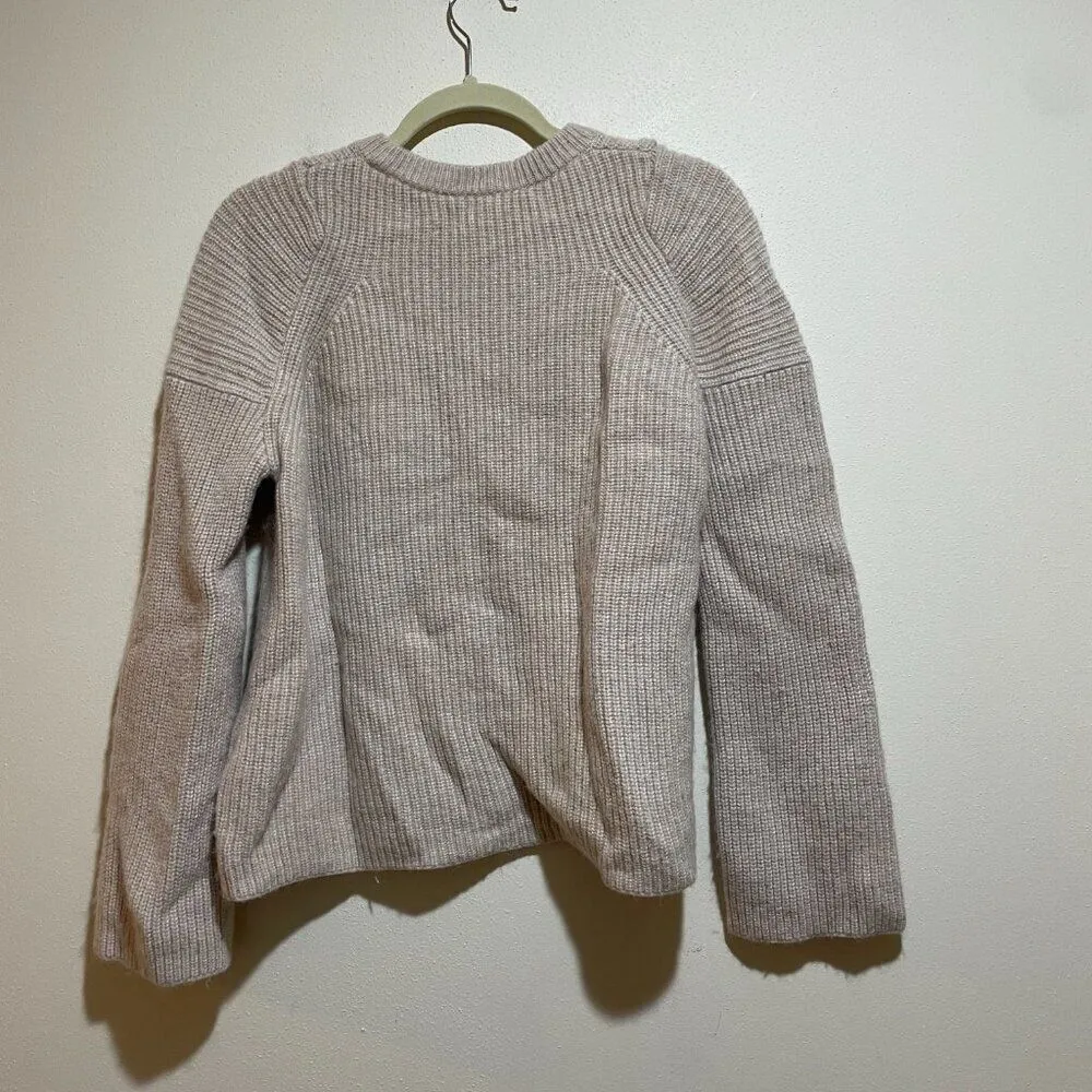 Allsaints S Jago Crew Neck Jumper Pullover Crewneck Sweater Cream Wool Alpaca - Image 8