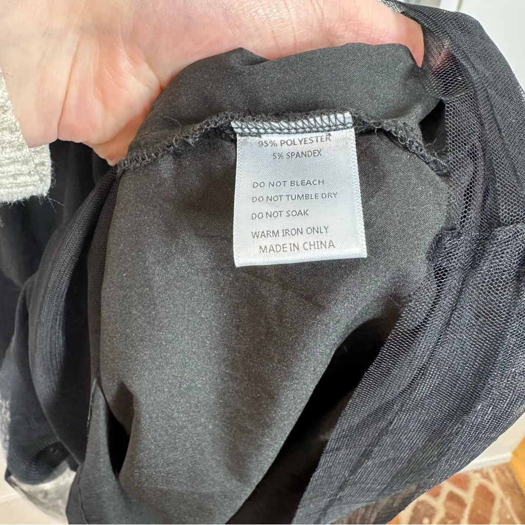 Ivy City Co Black tulle Cosette midi Dress ballerina size small romantic dainty - Image 3