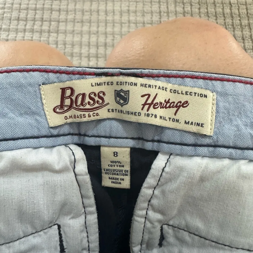 Bass Blue Bermuda Shorts Nautical Pattern Size 8 - Image 3