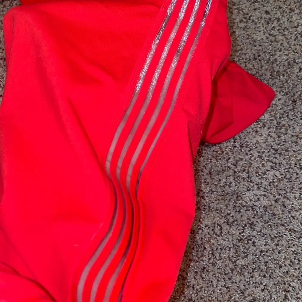 Ultimate orange See-thru on outside of legs, Sz large Leggings - Image 10