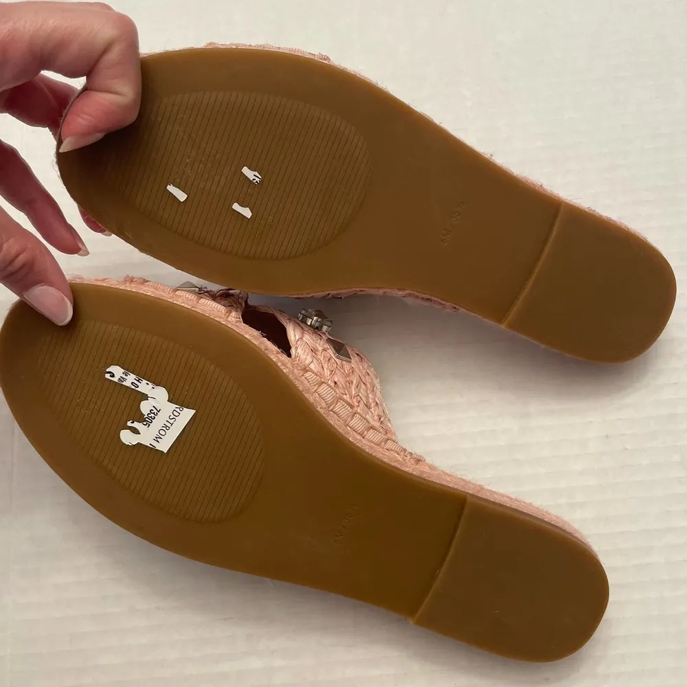 VINCE CAMUTO Jermindi Embellished Espadrille Slide Sandal In Blush Size 6 NWOT - Image 6