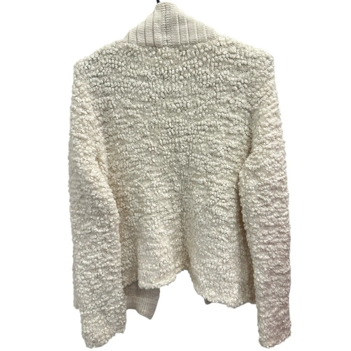Anthropologie Sleeping on Snow Ivory Boucle Open Cloud Cardigan Cozycore Soft XS - Image 2