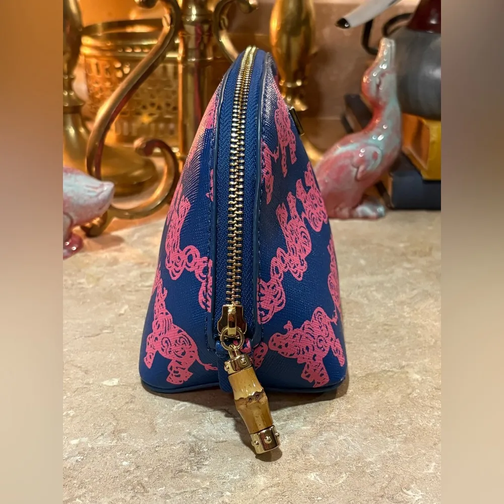 COPY - Lilly Pulitzer accessory bag. Elephant print. - Image 5