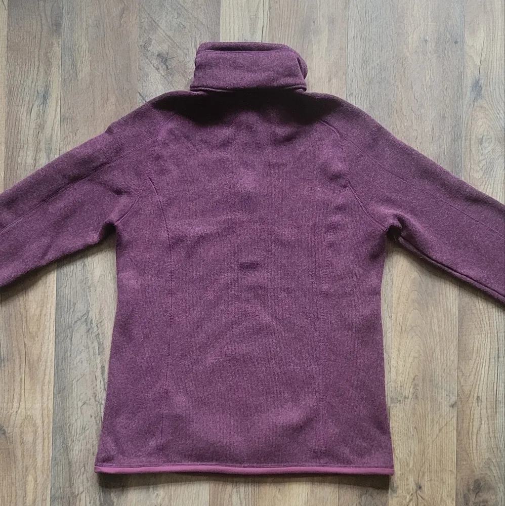 Women's Patagonia Better Sweater 1/4 Zip Fleece Burgundy XS - Image 3