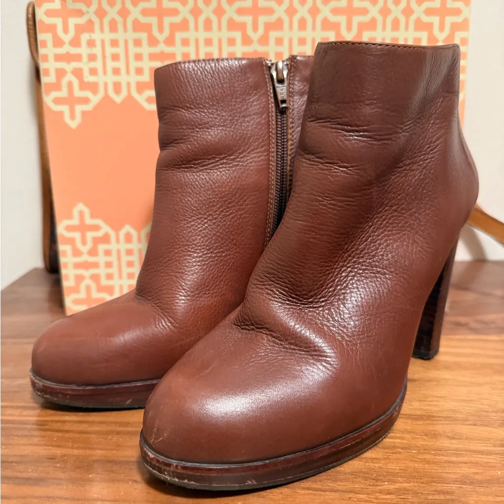 Gianni Bini Brown leather Ankle Boots size 8 - Image 2
