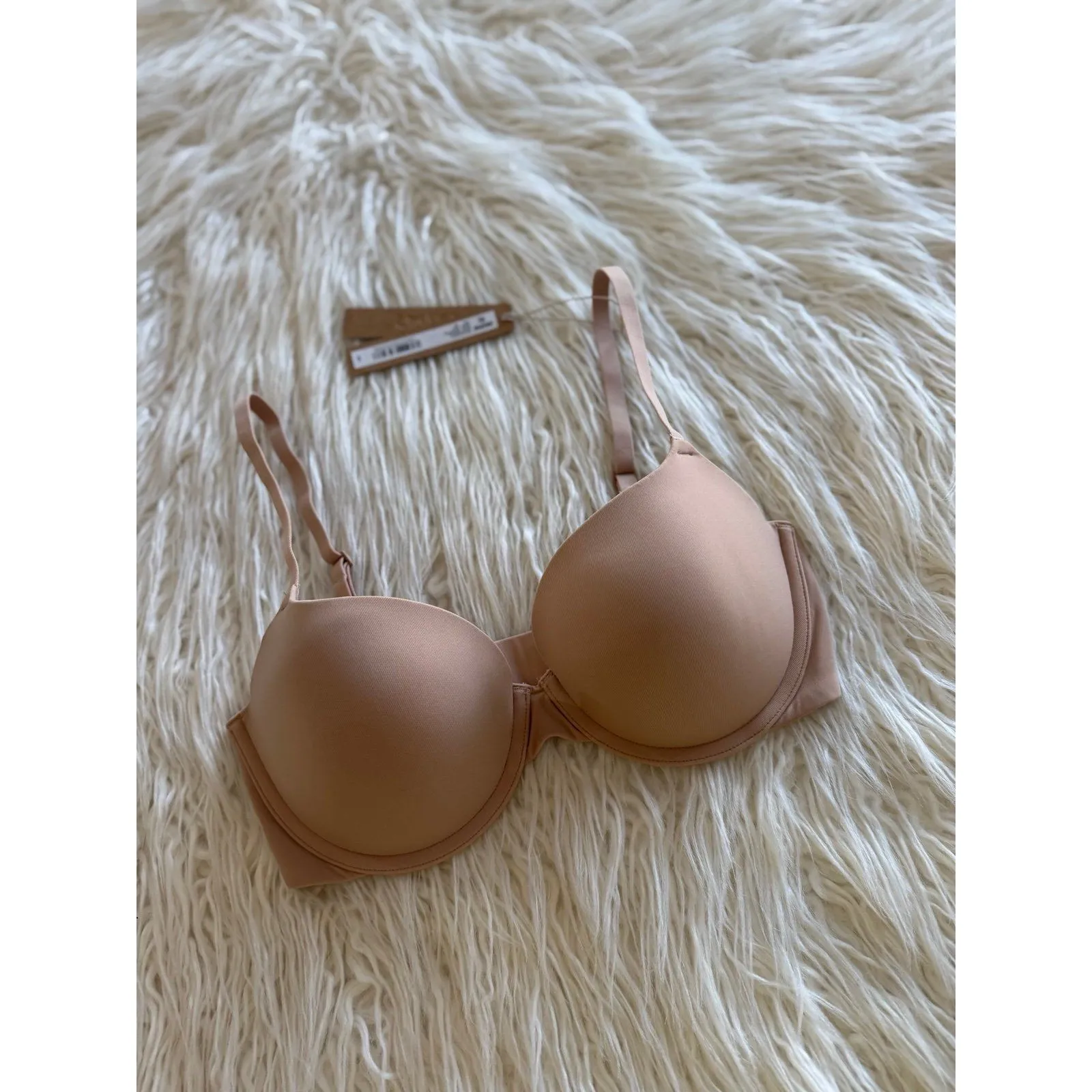 Skims Fits Everybody Push up Bra Clay Size 32D - Image 3