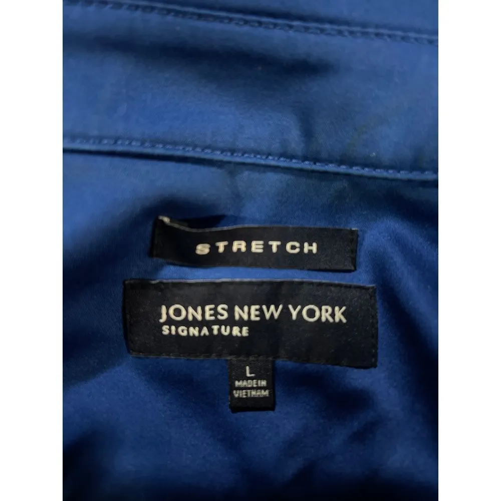Jones New York Signature Blue Zip-Up Jacket Stylish Outerwear D-8‎ - Image 2
