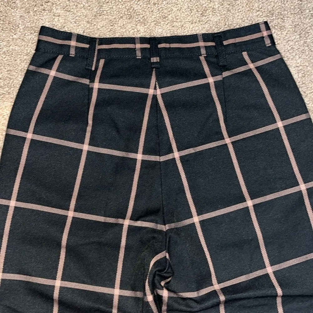 Levi's Math Club Flare High Waisted Trouser Pant Black Bonnie‎ Plaid 27 X 29 - Image 9