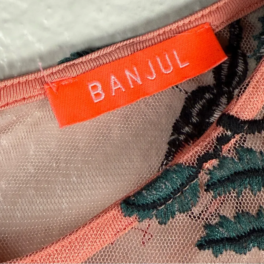 Banjul mesh Floral Pink Maxi Dress SZ:S - Image 7