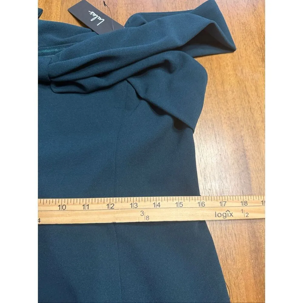 Lulu's Formal Mermaid Floor Length Off Shoulder Green Evening Dress Womens XL - Image 8