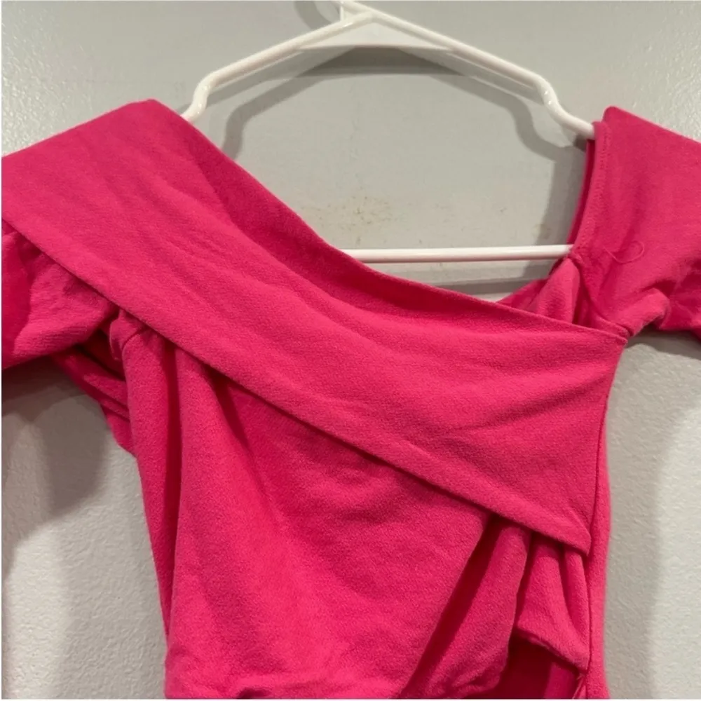 naked wardrobe Hot Pink Cut Out Bodysuit XS - Image 3